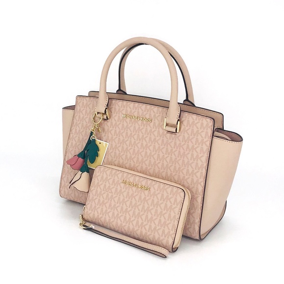 3PCS Michael Kors Selma MD Satchel Wallet Charms - Picture 2 of 8